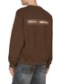 Back View - Click To Enlarge - SOLID HOMME - Printed Logo Cotton Sweatshirt