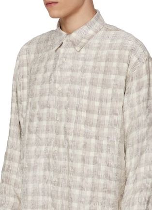  - SOLID HOMME - Long Sleeve Chequered Corduroy Shirt