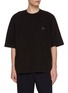 Main View - Click To Enlarge - SOLID HOMME - Oversized Graphic Cotton T-Shirt