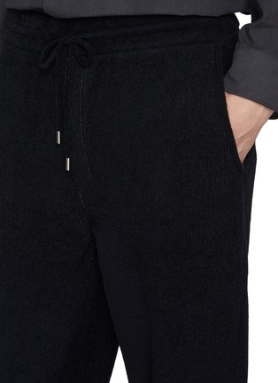  - SOLID HOMME - Drawstring Waist Textured Pants