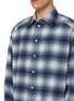  - SOLID HOMME - Chequered Pattern Cotton Flannel Shirt