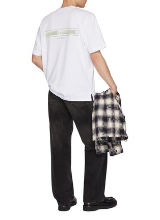 Figure View - Click To Enlarge - SOLID HOMME - Logo Print Cotton T-Shirt
