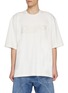 Main View - Click To Enlarge - SOLID HOMME - Typography Graphic Cotton T-Shirt