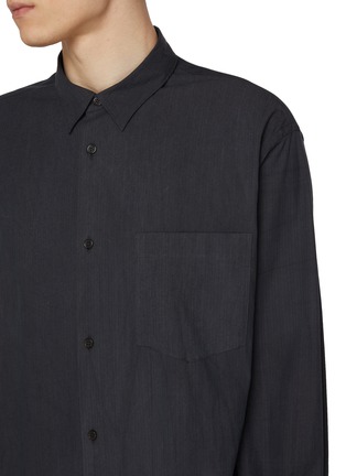  - SOLID HOMME - Striped Cotton Blend Shirt