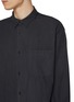  - SOLID HOMME - Striped Cotton Blend Shirt