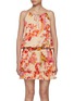 Main View - Click To Enlarge - LITTLE JOE WOMAN BY GAIL ELLIOTT - A Million Days Floral Ruffle Mini Dress