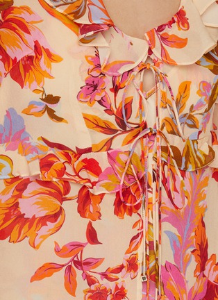  - LITTLE JOE WOMAN BY GAIL ELLIOTT - Sloane Ranger Printed Tie-front Blouse