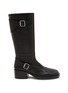 Main View - Click To Enlarge - ANN DEMEULEMEESTER - Balo 50 Calf Leather High Biker Boots