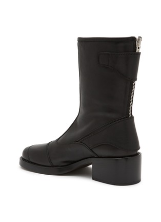 - ANN DEMEULEMEESTER - Eero 50 Calf Leather Ankle Biker Boots