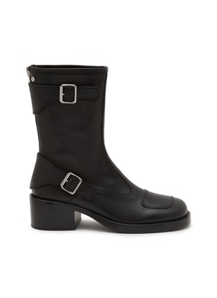 Main View - Click To Enlarge - ANN DEMEULEMEESTER - Eero 50 Calf Leather Ankle Biker Boots