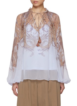 Main View - Click To Enlarge - ZIMMERMANN - Hypnotic Billow Blouse