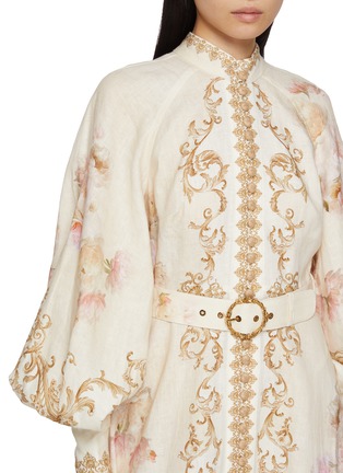  - ZIMMERMANN - Hypnotic Buttoned Linen Midi Dress