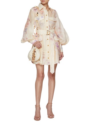 Figure View - Click To Enlarge - ZIMMERMANN - Hypnotic Utility Mini Dress