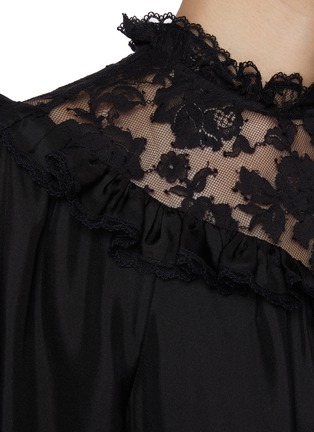  - ZIMMERMANN - Lace Billow Silk Dress