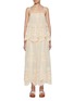 Main View - Click To Enlarge - ZIMMERMANN - Hypnotic Tiered Lace Slip Dress