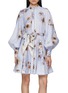 Main View - Click To Enlarge - ZIMMERMANN - Hypnotic Buttoned Linen Mini Dress
