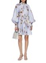 Figure View - Click To Enlarge - ZIMMERMANN - Hypnotic Buttoned Linen Mini Dress