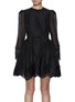 Main View - Click To Enlarge - ZIMMERMANN - Hypnotic Lace Trim Mini Dress