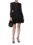 Figure View - Click To Enlarge - ZIMMERMANN - Hypnotic Lace Trim Mini Dress