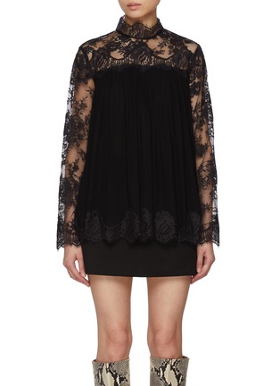 Main View - Click To Enlarge - ZIMMERMANN - Lace Yoke Top