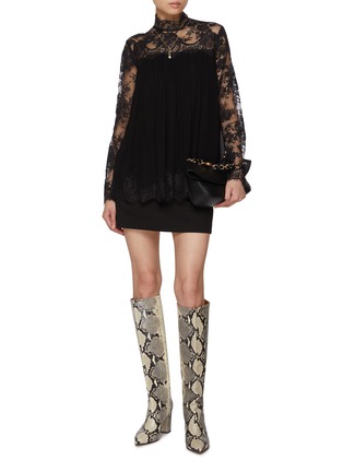 Figure View - Click To Enlarge - ZIMMERMANN - Lace Yoke Top