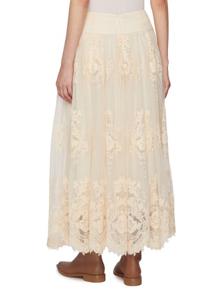 Back View - Click To Enlarge - ZIMMERMANN - Hypnotic Lace Maxi Skirt