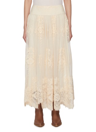 Main View - Click To Enlarge - ZIMMERMANN - Hypnotic Lace Maxi Skirt