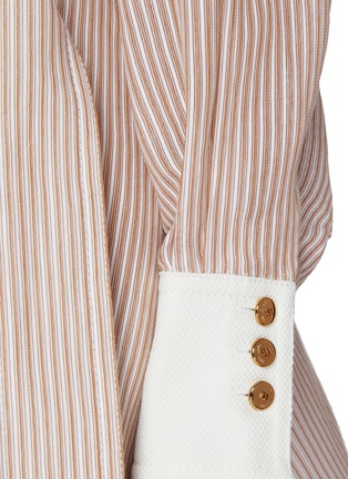  - ZIMMERMANN - Hypnotic Tuck Cotton Silk Mini Shirt Dress