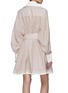 Back View - Click To Enlarge - ZIMMERMANN - Hypnotic Tuck Cotton Silk Mini Shirt Dress