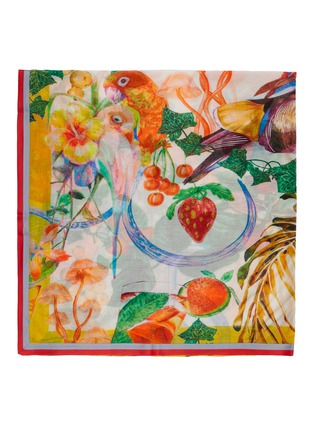 Detail View - Click To Enlarge - LANE'S - Fruit Print Shawl