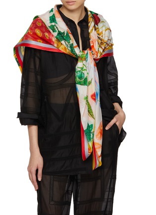 Figure View - Click To Enlarge - LANE'S - Fruit Print Shawl