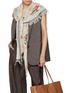 Figure View - Click To Enlarge - LANE'S - Rose Print Shawl