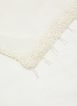 Detail View - Click To Enlarge - LANE'S - Embroidered Fine Wool Shawl