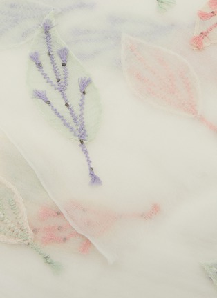 Detail View - Click To Enlarge - LANE'S - Embroidered Fine Wool Shawl