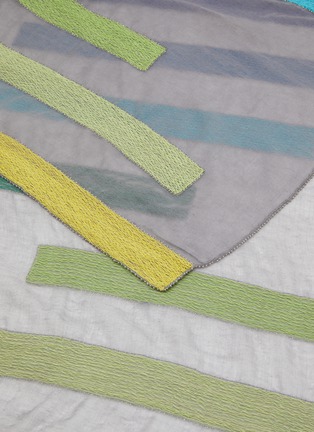 Detail View - Click To Enlarge - LANE'S - Stirpe Embroidered Wool Shawl
