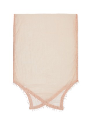 Main View - Click To Enlarge - LANE'S - Beaded Fringe Embroidered Wool Shawl