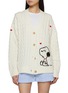 Main View - Click To Enlarge - CHINTI & PARKER - X Peanuts Snoopy Heart Wool Cashmere Cable Knit Cardigan
