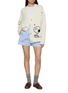 Figure View - Click To Enlarge - CHINTI & PARKER - X Peanuts Snoopy Heart Wool Cashmere Cable Knit Cardigan