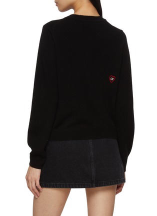 Back View - Click To Enlarge - CHINTI & PARKER - X Peanuts Snoopy & Charlie Brown Wool Cashmere Knit Cardigan