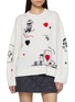 Main View - Click To Enlarge - CHINTI & PARKER - X Peanuts Charlie's Poker Pals Wool Cashmere Knit Sweater