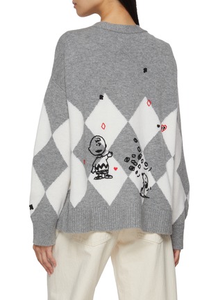 Back View - Click To Enlarge - CHINTI & PARKER - X Peanuts Poker Wool Cashmere Knit Sweater
