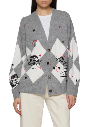 Main View - Click To Enlarge - CHINTI & PARKER - X Peanuts Poker Wool Cashmere Knit Sweater