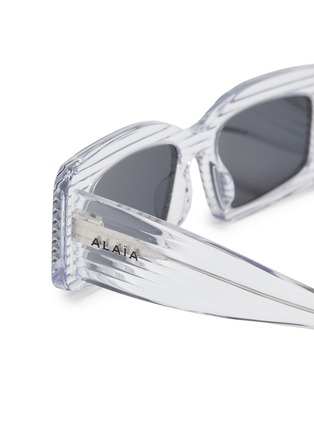 Detail View - Click To Enlarge - 10512 - Recycled Acetate Rectangular Sunglasses