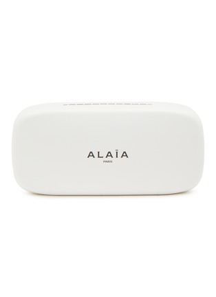 Detail View - Click To Enlarge - ALAÏA - Recycled Acetate Geometric Sunglasses