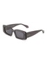 Main View - Click To Enlarge - ALAÏA - Recycled Acetate Geometric Sunglasses