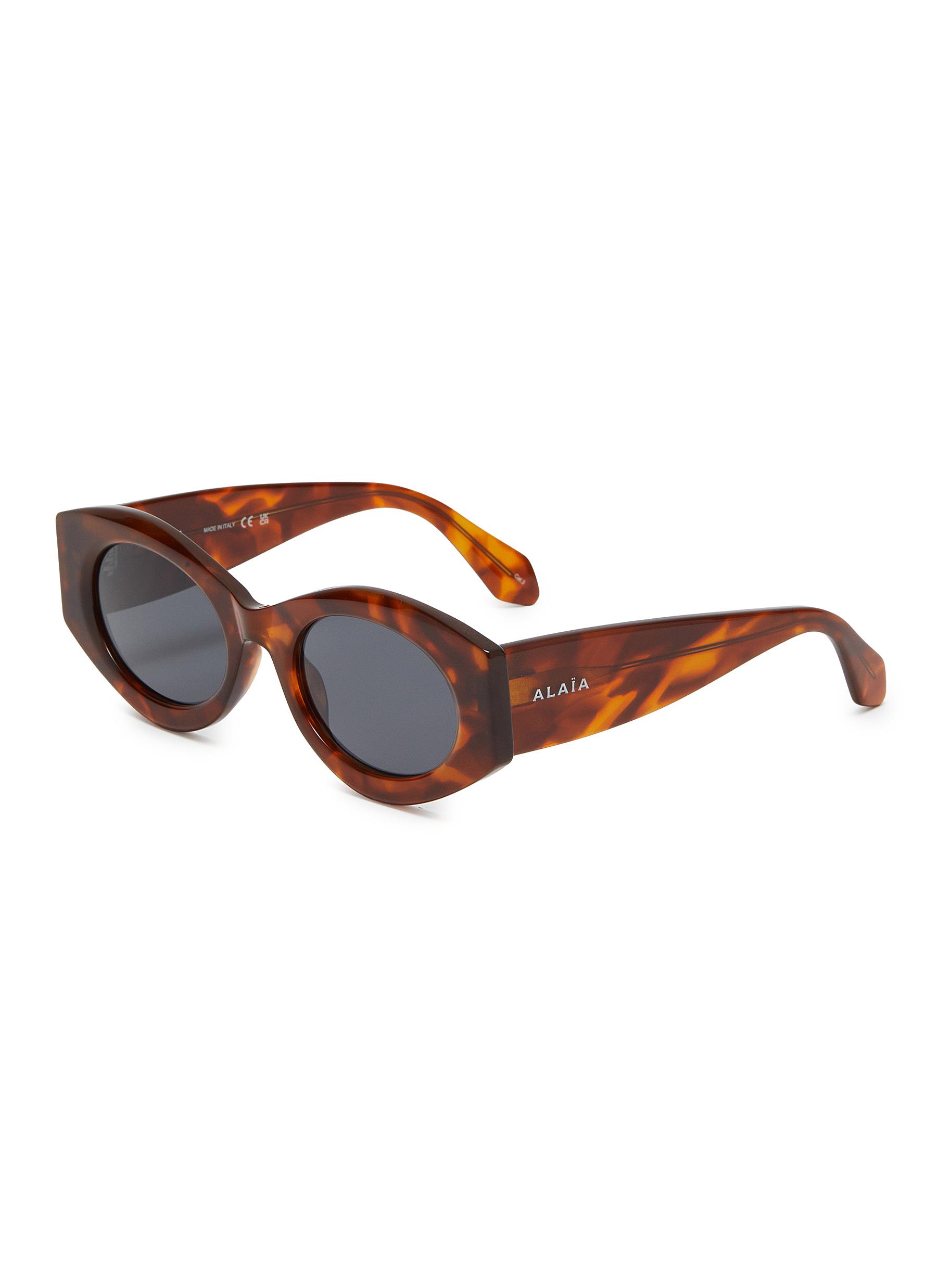 Alaia Sunglass Woman Recycled A Alaïa Cat-eye sunglasses Red