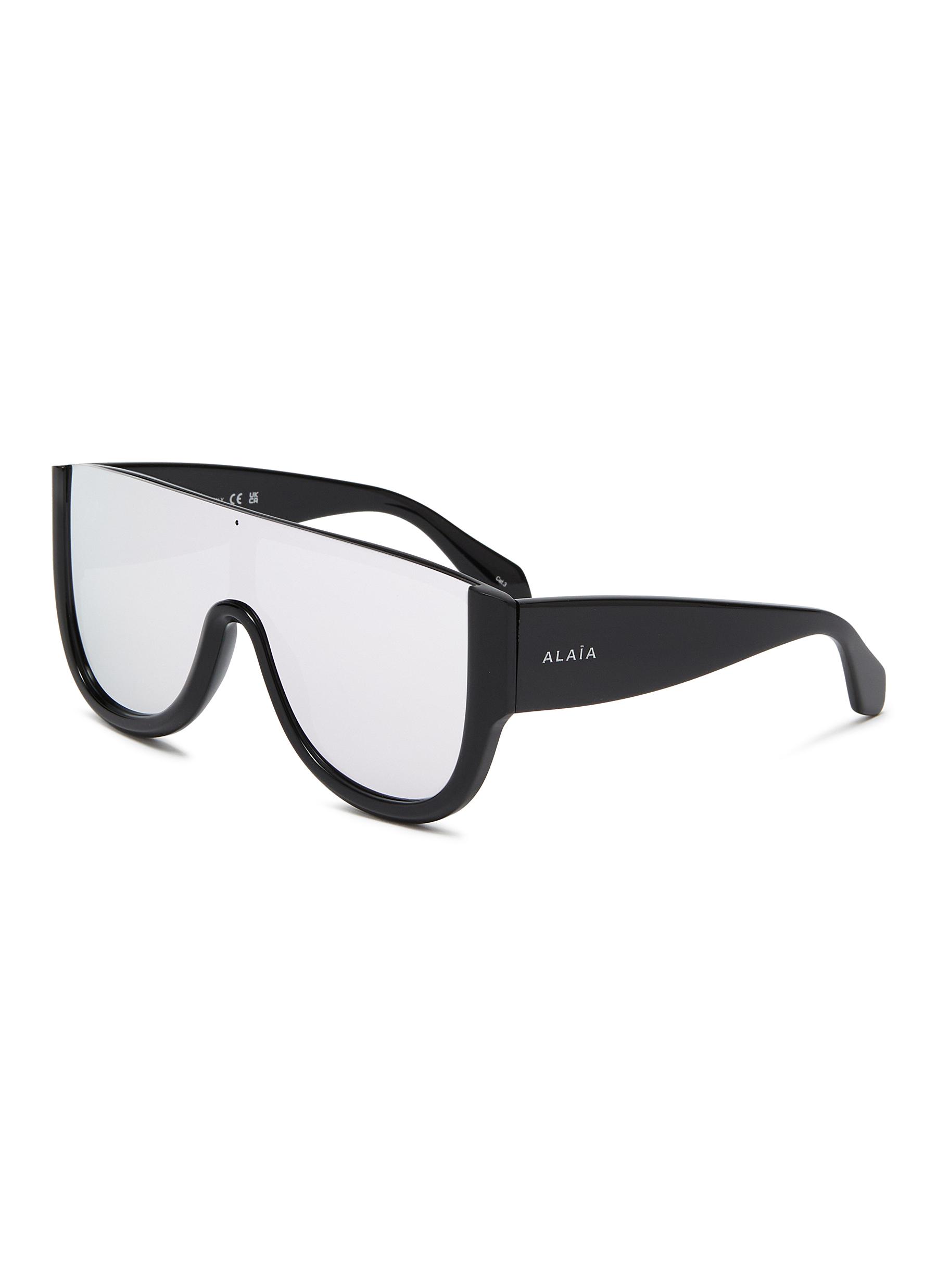 サングラス Alaia Sunglass Woman Recycled A ALAÏA | Recycled Acetate Panorama Mask Sunglasses | Women