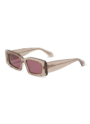 Main View - Click To Enlarge - ALAÏA - Recycled Acetate Rectangular Sunglasses