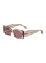 Main View - Click To Enlarge - ALAÏA - Recycled Acetate Rectangular Sunglasses
