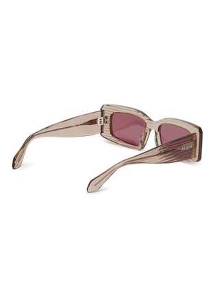 Figure View - Click To Enlarge - ALAÏA - Recycled Acetate Rectangular Sunglasses